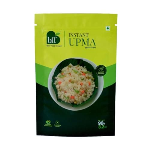 BFF Instant Upma 90g | Indian Breakfast Mix | Just Add Water | Made with Semolina & Spices | Convenient Meal for Home, Office & Travel (Pack of 2) — image 8