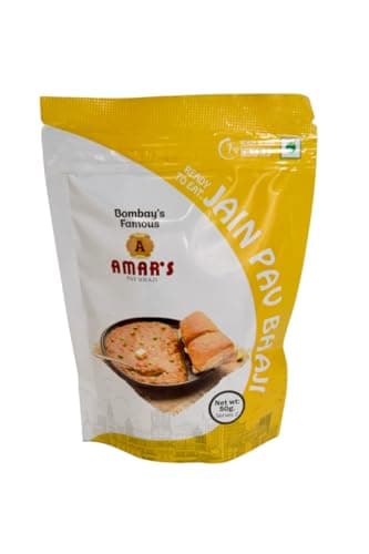 Amar Juice Centre Jain Pav Bhaji | Ready to Eat | No Onion No Garlic | Instant Mix (Pack of 2, 50g Each) — image 2