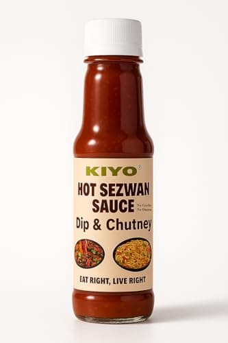 KIYO Combo Pack Of Pizza Pasta Sauce (Pack of 2) And Hot Shezwan Sauce (Pack of 2) || No Onion No Garlic || Hot And Spicy Sauces || No Artificial Colours & Flavours Added || 210 gm Each (Pack Of 4) — image 3