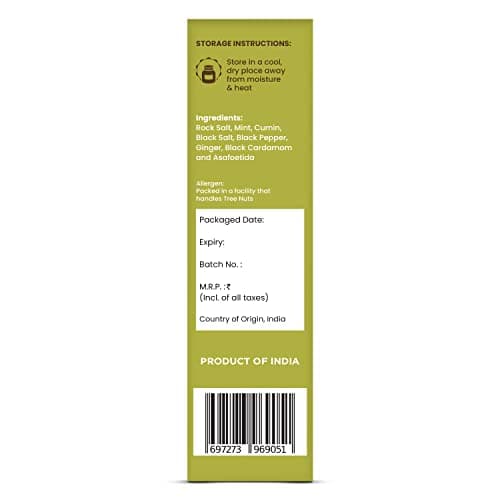 CRISTA Khatta Jal Jeera Masala | Vegan | Cholesterol Free | Trans Fat Free | No Onion | No Garlic | No Added Sugar | Zero added Colours, Fillers, Additives & Preservatives | 100 gms — image 5