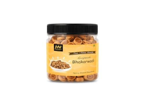 THAR NUTS ORGANIC Gujarati Mini Bhakarwadi 1Kg | Big & Crunchy Traditional Snack | Authentic Indian Namkeen Nashta | Spicy Munching Snack