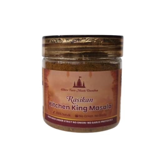 Rasikan Jain Satvik Masala Combo – Kitchen King, Chole, Garam Masala,Paneer Tikka(320g) | No Onion No Garlic | Freshly Ground Small Batch Spices | No Added Colour or Preservatives | Perfect for Bhog, Satvik & Everyday Cooking — image 2