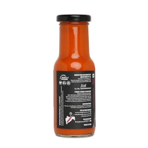 Naagin Jainuine Hot Sauce (215g) | Jain Friendly | No Onion, No Garlic | Mildly Spicy | Fruity & Balanced | Vegan | Dip, Cook | Perfect for Snacks, Indian Meals & Cooking — image 7