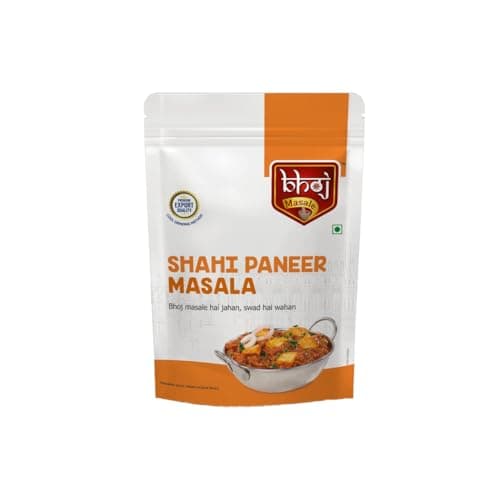 Bhoj Satvik Masala Festival 7 in 1 Combo | 1 Kheer Premix Jar + 6 Masalas Zip lock Pouches |200g Each: Kheer Premix, Shahi Paneer Masala, Kashmiri Laal Mirchi Powder, Kitchen King Masala, Paratha, Pav Bhaji, Chole Masale (All Jain Friendly) — image 6