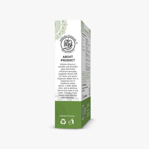 ADRaKa Naturals Zaika-E-Sabzi Spice Mix | 100% Plant Based Veg Curry Masala | Premium Indian Sabzi Masala Blend | No Onion No Garlic | Aromatic Vegetable Seasoning 100G — image 8