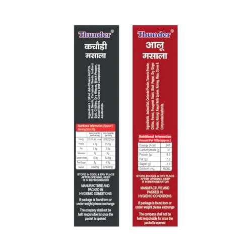 Thunder Aaloo Masala & Kachori Masala Combo,100g (Pack of 2) — image 2