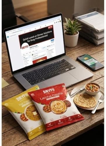 Dryfii Ready-to-Eat Dal Paratha (5 Pcs Parathas) with Idli & Sambar | Breakfast Combo Meal | Pure Vegetarian — image 5