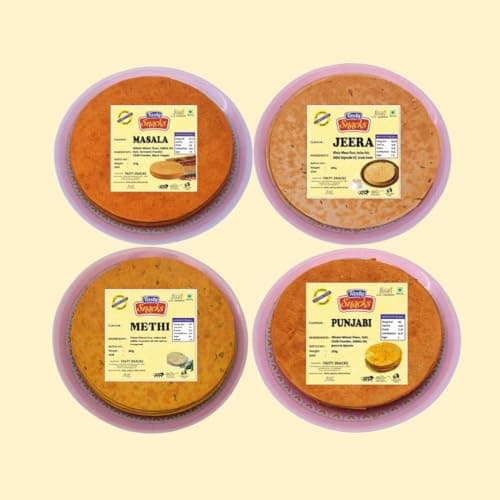 Tasty Snacks High Protein & High Fiber Khakhra – Jeera Flavor | No Maida | No Palm Oil | Jain Roasted Indian Snack | 800g (Pack of 4) — image 7