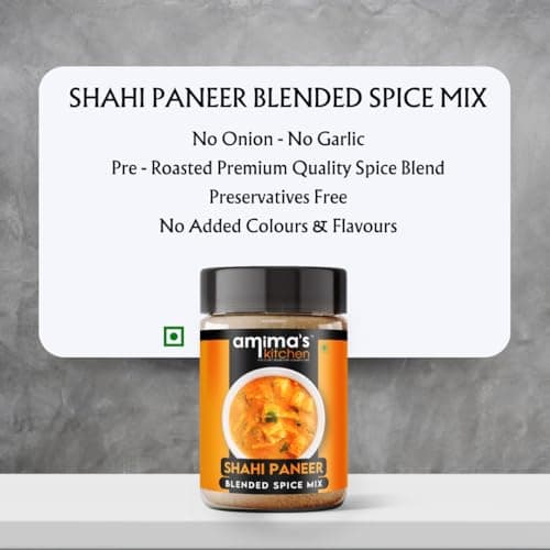 Amima's Kitchen Combo Of Shahi Paneer + Dal Makhani Jain Spice Mix (No Onion No Garlic) – 100 Grams (Pack of 2) | Blended Spice Mix | For Healthy and Delicious Cooking | No Synthetic Flavour & Color | Ready Masala Powder — image 4