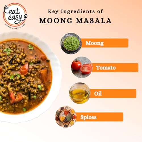 Eat Easy Ready to Eat Moong Masala 85g (Pack of 2) – Healthy Instant Moong Dal Snack, Spicy Vegetarian Meal, No Preservatives, Quick Indian Dish — image 5