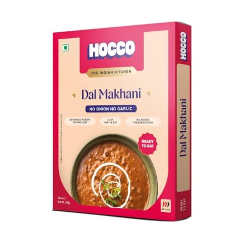 HOCCO Ready to Eat Jain Dal Makhani | Just Heat & Eat | Jain Instant Food | Ready to Cook | Just Add Hot Water & Meal Ready in 5 Mins | Microwaveable | Serves 2-300g Each (Pack of 3) — image 5