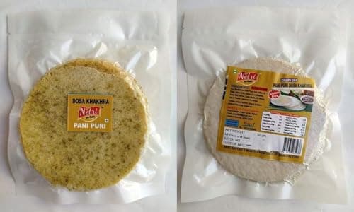 Netri No Onion No Garlic Flavors Dosa Khakhra - 50gram each, Pack of 7 | Ready to Eat Traditional Khakhra Snacks | Gluten Free Khakhra | Vacuum Packed Khakra Fresh Gujarati Snacks | Roasted Dosa Khakhra — image 5