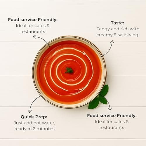 D'aromas Instant Jain Tomato Soup 1.5Kg, Instant Premix Powder With No Onion & No Garlic, Mix Powder, Veg Soup, No Artificial Flavour & Colour (Each 500gm) (Pack Of 3) — image 4