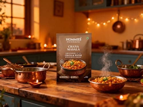 Hommies Mixed Curry Spice Combo (Pack of 4) | Vegetable Biryani, Chana/Chole Masala, Rajma Masala & Kaju Curry Masala | Ready to Cook | Just Add Basics | Serves 4 Each | Vegetarian | No Preservatives| Pack of 4 (50g Each, Total 200g) (Combo of 4-3) — image 4