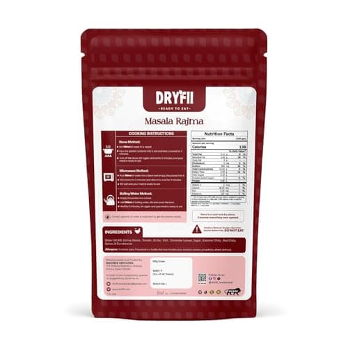 Dryfii Ready-to-Eat Instant Jain Masala Rajma| Pure Veg | Freeze Dried | No Onion, No Garlic | Rehydrated Weight 230 g — image 2