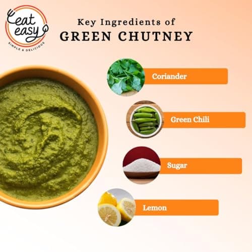 Eat Easy Ready To Eat Coriander Green Chutney- 50g, Just Add Water | After Preparation 125g I No Grinding Hari Chatni Pairs well with Paratha, Sandwich, Kebab, Chaat, Snacks I Supports Digestion — image 4