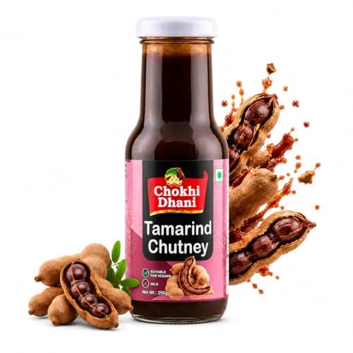 Chokhi Dhani Tamarind Date Chutney 300g | Authentic Imli Khajoor Ki Khatti Meethi Chutney | Sweet & Tangy Dip for Chaat, Samosa, Pakora & Snacks | Jain-Friendly | No Preservatives | Pack of 1 — image 6