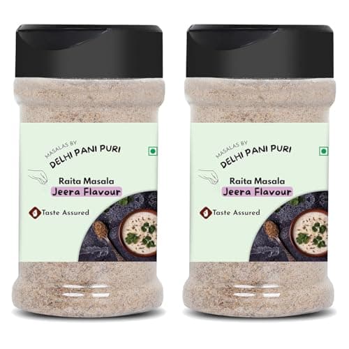 Raita Masala | Jeera Flavour Pack of 2| 100% organic No Chemicals | Fresh Heeng Jeera Punch | Perfect Seasoning for Buttermilk, Plain Curd, Boondi Raita & Vegetable Raita 180g