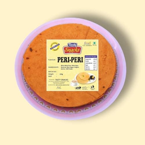 Tasty Snacks Masala Khakhra 600g (Pack of 3) | High Fiber Whole Wheat Snack | No Maida, No Palm Oil | Jain Diet | Healthy Indian Crispy Snack — image 8