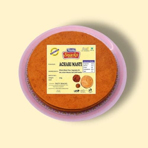 Tasty Snacks High Protein & High Fiber Khakhra – Jeera Flavor | No Maida | No Palm Oil | Jain Roasted Indian Snack | 800g (Pack of 4) — image 3