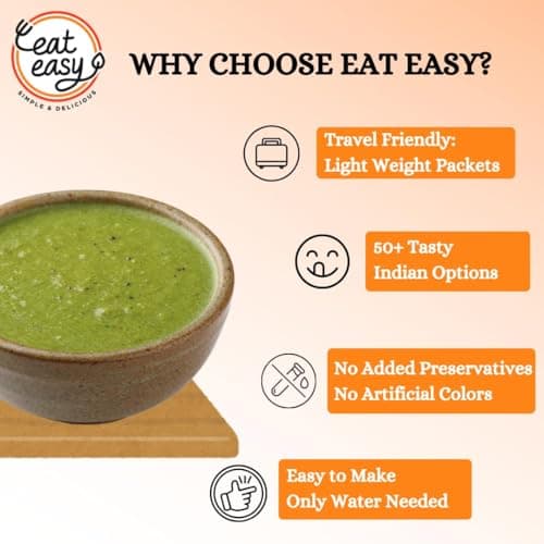 Eat Easy Ready To Eat Coriander Green Chutney- 50g, Just Add Water | After Preparation 125g I No Grinding Hari Chatni Pairs well with Paratha, Sandwich, Kebab, Chaat, Snacks I Supports Digestion — image 5