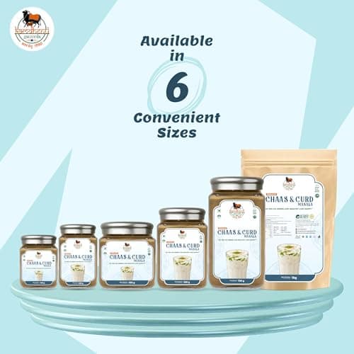 Kamdhenu Gauveda Buttermilk Masala 500g – 100% Natural Chaas & Curd Spice Mix | Traditional Digestive Blend | No Preservatives | FSSAI Certified | Packed in Organic Glass Bottle | Vegan Jain | 500g Chaas Masala | — image 8