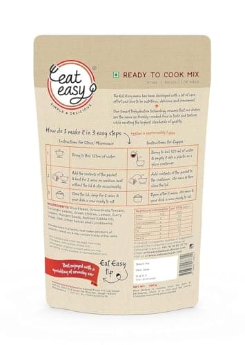 Eat Easy Ready To Eat Jain Poha & Moongdal Sheera Combo | Just Add Water and Cook | Freeze Dehydrated, Instant Healthy & Delicious Poha & Dessert for Travel, Hostel, Trekking, Camping, Hiking — image 2