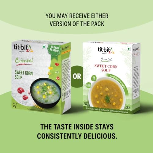 Tit-Bit Sweet Corn Soup Powder, Pack of 5 (250g), Instant and Tasty Corn Soup, No Onion No Garlic, Soup Packets for Easy Preparation — image 4