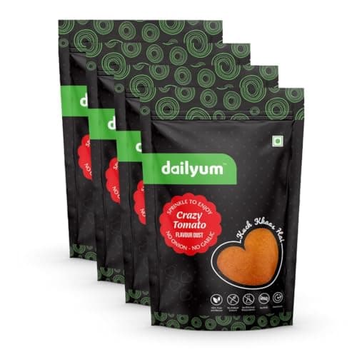 Dailyum | No Onion No Garlic | Crazy Tomato Flavour Dust 70 Gram | Cheese Flavour Dust 70 Gram | Peri Peri Flavour Dust 70 Gram — image 8