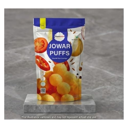 HAPPYSUN Jowar Puffs | Classic Masala | Crunchy Millet Snack | Baked | No Palm Oil | 30g — image 3