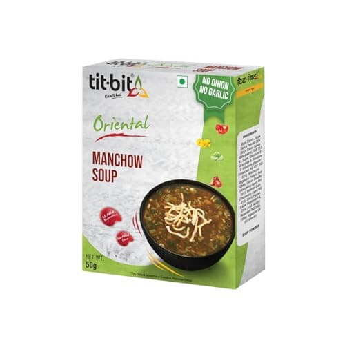 Tit-Bit Tomato Soup Powder Pack of 5 (250g), Instant Chatpata and Spicy Tomato Soup, No Onion No Garlic, Ready-to-eat Soup Packets for Easy Preparation — image 6