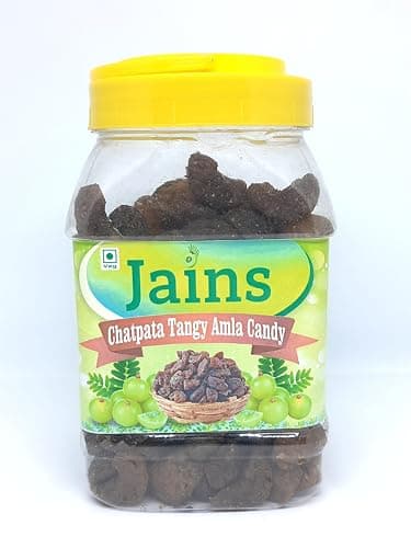 JAINS Dried Chatpata Spicy Amla Candy | Natural | No Artificial Colour Used (Amla) | Chatpata Amla Candy | Mukhwaas (500 gm)