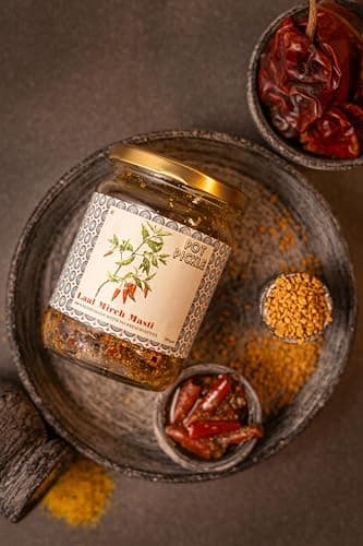 POT PICKLE Stuffed Red Chilli Pickle | Lal Mirch Ka Achar Homemade Style | Authentic Bharwa Mirchi Achar | Less Oil No Onion No Garlic | Traditional Indian Pickle (500 Gram) — image 4