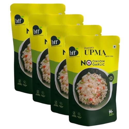 BFF Instant Upma - Pack of 6 (90g Each) | Indian Breakfast Mix | Just Add Water | Made with Semolina & Spices | No Added Preservatives | No Onion, No Garlic — image 6