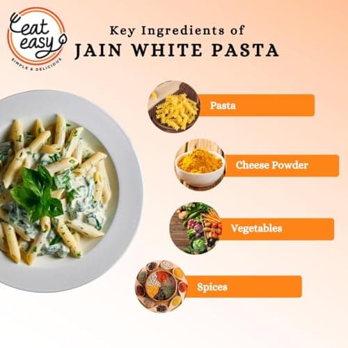 Eat Easy Ready To Eat Jain Pasta- 100gm (Pack of 2) | Freeze Dehydrated | Just Add Water and Cook | No Onion No Garlic, Vegetarian Healthy Instant Creamy Pasta Food for Travel, Trekking, Campign, Hostel — image 5