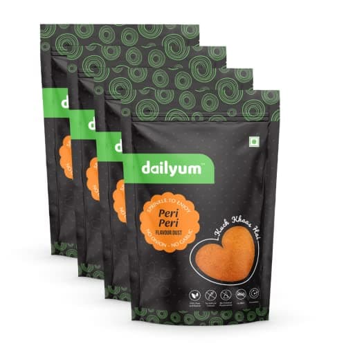 Dailyum | No Onion No Garlic | Crazy Tomato Flavour Dust 70 Gram | Cheese Flavour Dust 70 Gram | Peri Peri Flavour Dust 70 Gram — image 6
