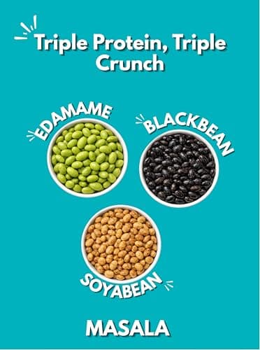 Snack First Roasted Protein Masala Beans Mix | No onion no garlic | no palm oil | 200G | 40G plant protein mixture | 3 In 1 mix | edamame, soyabeans, blackbeans | high protein | gym snack | healthy snack | crunchy & delicious | high fibre | minerals & vitamins | — image 3