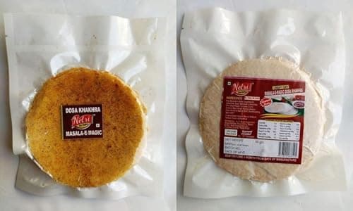 Netri No Onion No Garlic Flavors Dosa Khakhra - 50gram each, Pack of 7 | Ready to Eat Traditional Khakhra Snacks | Gluten Free Khakhra | Vacuum Packed Khakra Fresh Gujarati Snacks | Roasted Dosa Khakhra — image 3