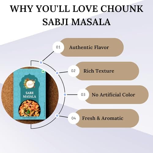 Chounk Sabji Masala 100G | Make Home Recipe Like Restaurant | Blended Spices Mix | Healthy Delicious & Flavourful Cooking | No Artificial Flavours | No Preservatives | Ready Masala Powder — image 5