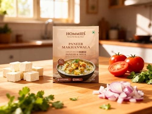 Hommies Dhaba Style Paneer Curry Spice Mix Combo (4 Varieties) | Butter Masala, Makhanwala, Tikka Masala & Tikka Masala Jain | Ready to Cook in 15 Mins | Just Add Paneer & Milk | Shahi Curry with Cashew Nuts | No Preservatives | Pack of 4 (50g Each, Total 200g) (Combo of 4-2) — image 6