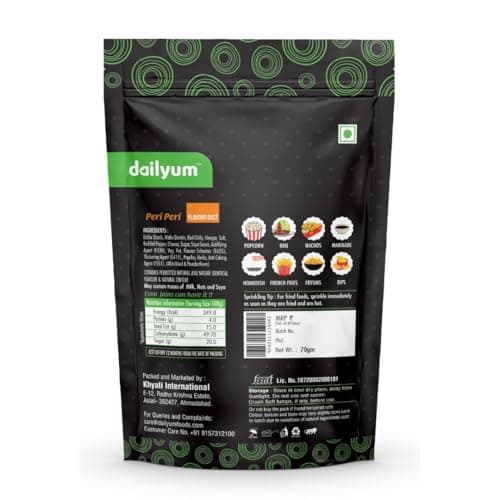 Dailyum | No Onion No Garlic | Crazy Tomato Flavour Dust 70 Gram | Cheese Flavour Dust 70 Gram | Peri Peri Flavour Dust 70 Gram — image 4
