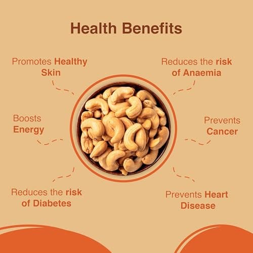 Jain Spice & Dry Fruit Whole Nutritious & Delicious Cashews | Rich in Protein Kaju Dry Fruits | Fresh & Crisp Tasty Dry Fruit Snack | Kaju Whole Kernels | Ideal for Cooking, Baking & Snacking (500g) — image 4