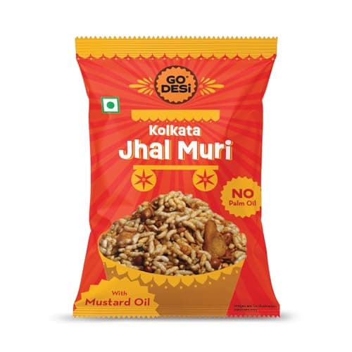 GO DESi Kolkata Jhalmuri Bhel, No Palm oil 100 grams pack of 2 — image 8