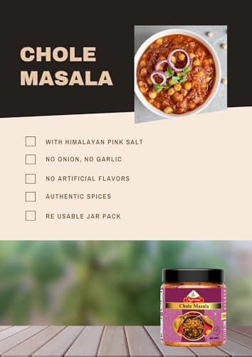 Marwar Chana Masala Or Chole Masala, 200G (Jar Pack), With No Onion & No Garlic, Chhole Masala with Natural Oils - No Artificial Color Used — image 3