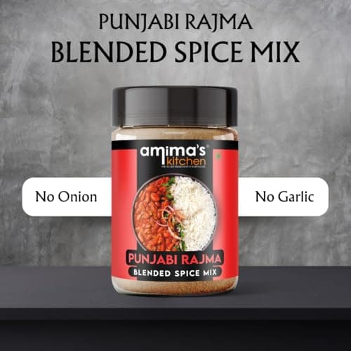 Amima's Kitchen Combo Of Punjabi Chole + Punjabi Rajma Jain Spice Mix (No Onion No Garlic) – 100 Grams (Pack of 2) | Blended Spice Mix | For Healthy and Delicious Cooking | No Synthetic Flavour & Color | Ready Masala Powder — image 7