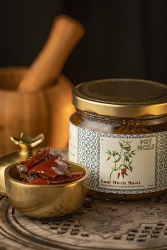 POT PICKLE Stuffed Red Chilli Pickle | Lal Mirch Ka Achar Homemade Style | Authentic Bharwa Mirchi Achar | Less Oil No Onion No Garlic | Traditional Indian Pickle (500 Gram) — image 5