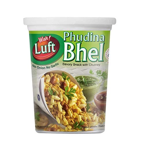 Wah Luft Instant and Delicious Phudina Bhel Puri Cup (Jain), Namkeen, Snacks, Ready to Eat, Chutney Inside, Chaat Special- 100g (Pack of 3) — image 2