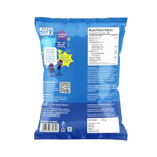 Makha Shaka Masala Stix Farmley Pillow Pouch 33 g — image 2