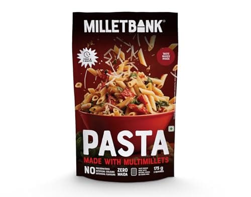 Millet Bank All Pasta Combo | No Preservatives, No Artificial Colors or Flavours | ZERO Maida | 175g | Made with Millets and Whole Wheat | Baby Friendly Pasta Flavor Combo 4 nos — image 6