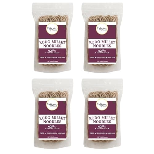 Millet Me by Kuizeens Gluten-Free Kodo Noodles - 110g (Pack of 4) | Protein & Fiber-Rich | Easy-to-Make | Rich in Nutrients | No MSG | No Preservatives | Low Glycemic | Vegan & Wholesome | Easy to Digest Healthy Noodles | Jain | No Onion & Garlic | Ready in Minutes